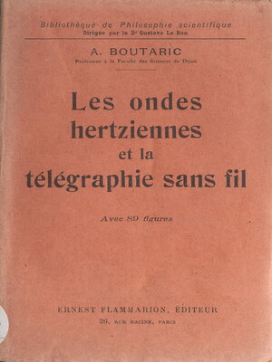 cover image of Les ondes hertziennes et la télégraphie sans fil